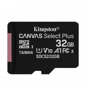 Memoria MicroSDHC 32GB Canvas Select Kingston, Lectura 100MB/s, Escritura 85MB/s + Adaptador SD